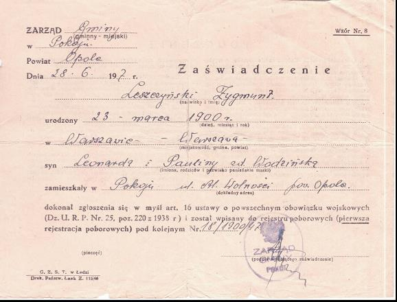 fot-48-rejestracja-zygmunta-w-wojsku-po-powrocie-pokoj-czerwiec-1947-r-